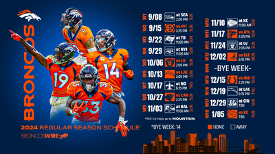 Denver Broncos schedule: Do the Broncos have a game today?