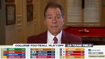 Nick Saban Reacts to Alabama Being Left Out of 12-Team College Football Playoff