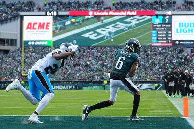 Top photos from Eagles 22-16 win over Panthers that saw Saquon Barkley make history