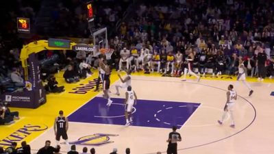 Bronny James Made Coolest Play of His NBA Career in Lakers' Win Over Trail Blazers