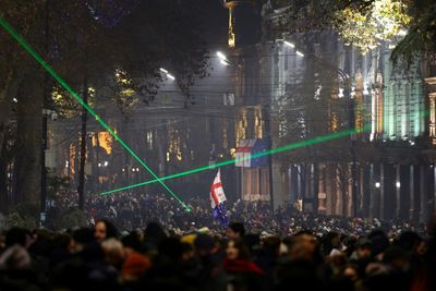 Thousands Rally In Georgia's 12th Day Of Pro-EU Protests