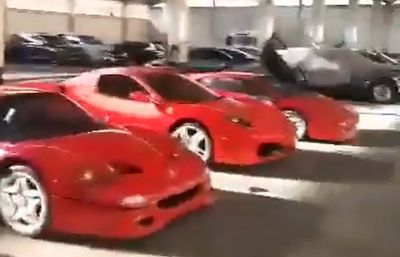 Pictured: Huge Luxury Car Collection Found In Assad's Garage