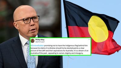 Peter Dutton Said He Won’t Speak In Front Of The Aboriginal Flag If Elected & People Are Pissed