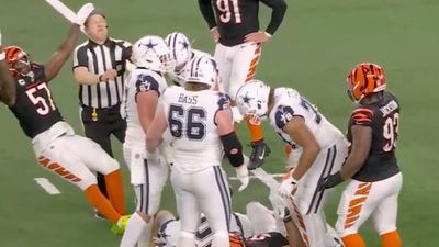 Bengals Linebacker Gets Shoved, Flops, Knocks Ref’s Hat Off