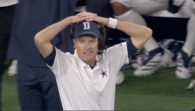 Video shows the moment Cowboys coach John Fassel’s heart broke on blocked punt mistake