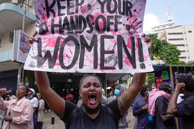 Police in Kenya hurl teargas at protesters against gender-based violence