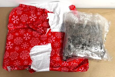 Woman caught trying to smuggle £1.7m worth of meth wrapped as Christmas presents through customs