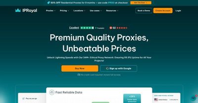 IPRoyal Review: Pros & Cons, Features, Ratings, Pricing and more