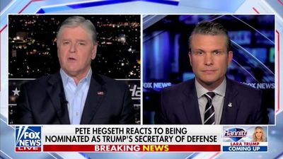 Hannity claims Pete Hegseth was ‘fully exonerated’ of sexual assault as Trump nominee makes Fox News return