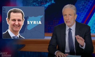 Jon Stewart on the fall of Assad: ‘A moment in time of pure, unalloyed joy’