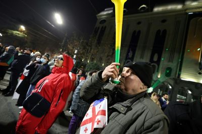 Georgia Protests Enter 13th Night As EU Threatens 'Measures'