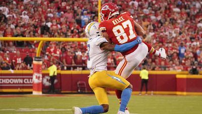 Mics Caught Travis Kelce Admitting to Sneaky Penalty in Chiefs' Win vs. Chargers