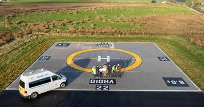 'Life-changing' emergency helipad opens on Scottish island with help of charity