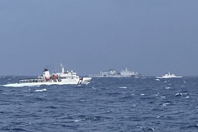 Taiwan blames ‘troublemaker’ China for huge naval drills near shores