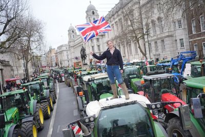 Farmers’ protest live: NFU leader fights back tears as tractors block Westminster over inheritance tax rise