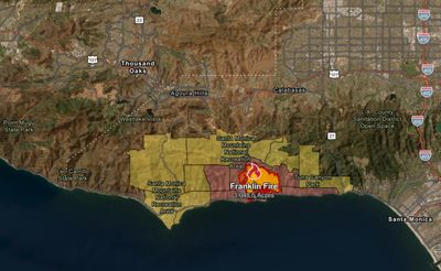 Malibu fire map: 3,000 acres of California scorched by wildfires as 20,000 evacuate