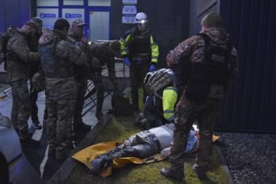 Rescue Crews Save Women Trapped In Ukraine Clinic Rubble