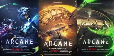 I'm fascinated by the original sketches for Netflix's Arcane posters