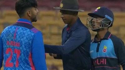 Nitish Rana-Ayush Badoni engage in a heated exchange during Syed Mushtaq Ali Trophy quarter-final. Watch