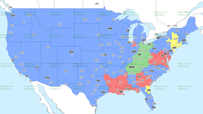 If you’re in the green, you’ll get Titans vs. Bengals on TV