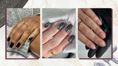 For a mani that feels elegantly festive, these 12 black Christmas nails are the way to go