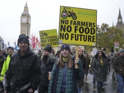 Farmers Protest 'Tractor Tax' In London