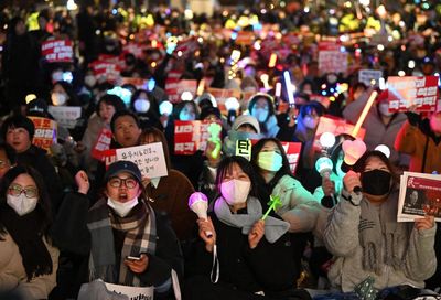 South Korea deploys K-pop light sticks and dance in protests against president