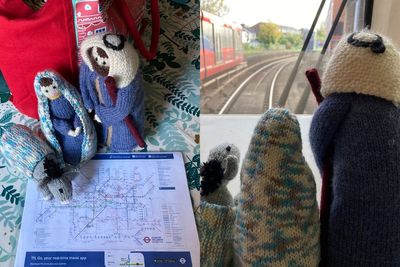 Knitted Nativity figures tour London’s holy stations to spread Christmas story