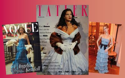 What to wear on Christmas Day? Taffeta gowns come out on top amongst London style set