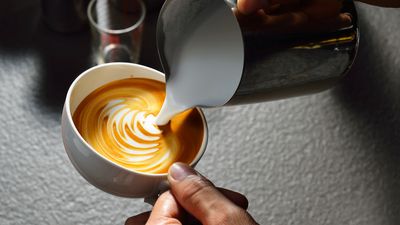 I learned this milk steaming hack at barista school, and my latte art instantly improved