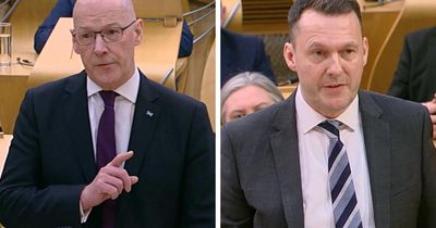 Tories repeatedly told off at FMQs as John Swinney labels party a 'disgrace'