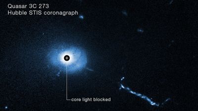 Scientists spot 'L-shaped structures' and 'weird things' near monster black hole in epic new Hubble telescope images