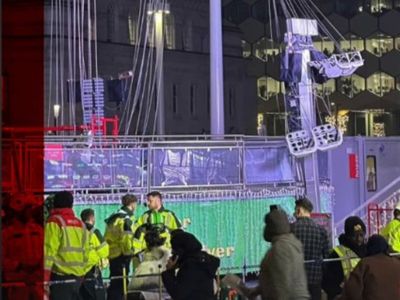 Two women hospitalised after fairground ride ‘failed and crashed’ in Birmingham city centre