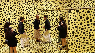 Step into an infinite polka dot universe at Kusama show