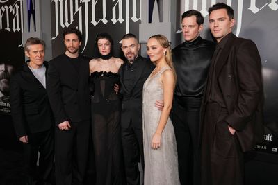 Lily-Rose Depp styles angelic glamour as Nosferatu co-stars opt for gothic looks