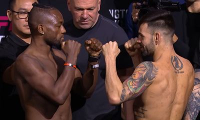 Video replay: UFC on ESPN 63 ceremonial weigh-ins