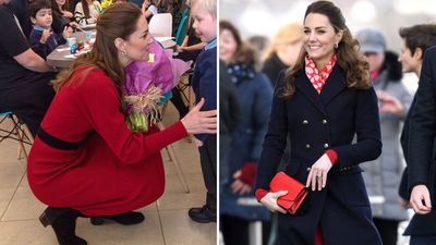 Kate Middleton’s cranberry red jumper dress is the most elegant low-key alternative to festive dresses and knits