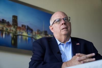 Former Gov. Larry Hogan Witnesses Dozens Of Large Drones