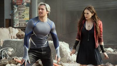 Marvel star Aaron Taylor-Johnson jokes that he doesn't know why Elizabeth Olsen's Scarlet Witch didn't resurrect his Quicksilver in Avengers: Age of Ultron