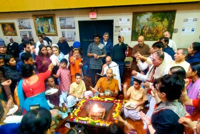 On Gita Jayanti, Hare Krishnas celebrate the birth of the sacred text Bhagavad Gita