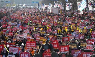 South Korea impeachment: jubilation in Seoul as president Yoon Suk Yeol impeached –  as it happened