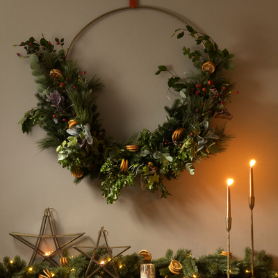 Hula Hoop wreaths are all over social media this Christmas - this showstopping look is easier to create than it looks too