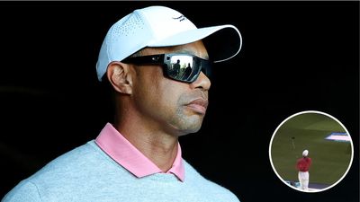 Watch: Tiger Woods Takes Swing At TGL Simulator