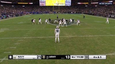 Navy’s Gutsy Big Man Fake Punt Seals Huge Upset Win Over Army