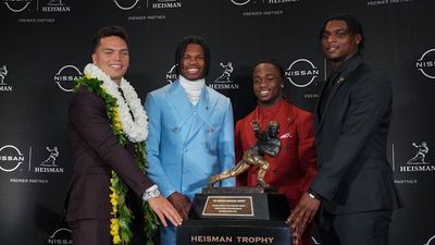 Heisman Trophy Finalists Show Off Flashy Fits Ahead of Ceremony in New York City