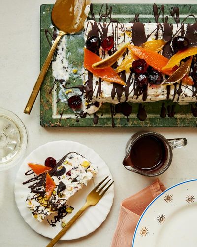 Georgina Hayden’s recipe for chocolate and clementine cassata semifreddo