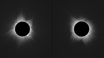 Space photo of the week: The sun's corona blooms during back-to-back solar eclipses