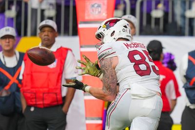 Is TE Trey McBride playing today? Injury updates for Cardinals TE