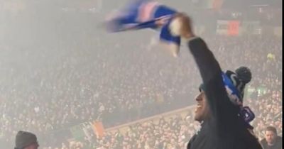 Danilo's dad takes centre stage again as he leads Rangers vs Celtic chants