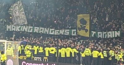 Celtic supporters brutally troll Rangers in Donald Trump tifo takedown